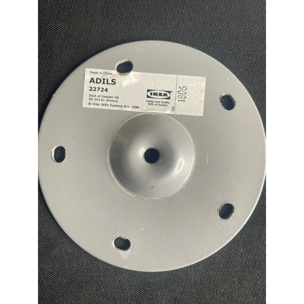 IKEA Adils Table Legs White Set of 4 with Mounting Plates and Screws 27.5 inch